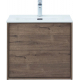 Тумба с раковиной AQUANET Lino 60 дуб веллингтон, Flat 60