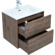 Тумба с раковиной AQUANET Lino 60 дуб веллингтон, Flat 60