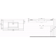 Тумба с раковиной AQUANET Lino 60 дуб веллингтон, Flat 60