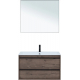 Тумба с раковиной AQUANET Lino 90 дуб веллингтон