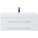 Тумба с раковиной AQUANET Нота 100 подвесная, белая