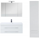 Тумба с раковиной AQUANET Нота 100 подвесная, белая