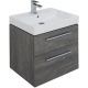 Тумба с раковиной AQUANET Nova 60 2 ящика, дуб рошелье