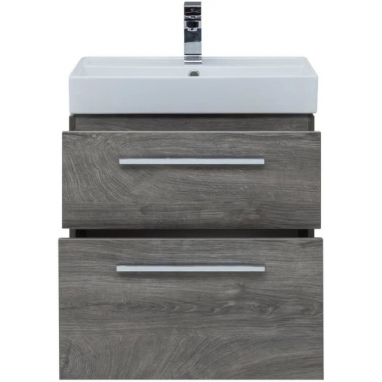 Тумба с раковиной AQUANET Nova 60 2 ящика, дуб рошелье