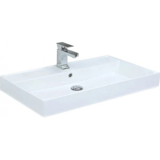 Тумба с раковиной AQUANET Nova 75 дуб рошелье 2 ящика