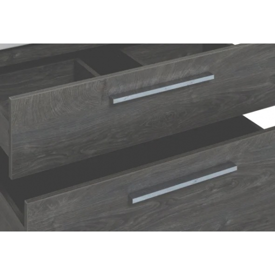 Тумба с раковиной AQUANET Nova 75 дуб рошелье 2 ящика