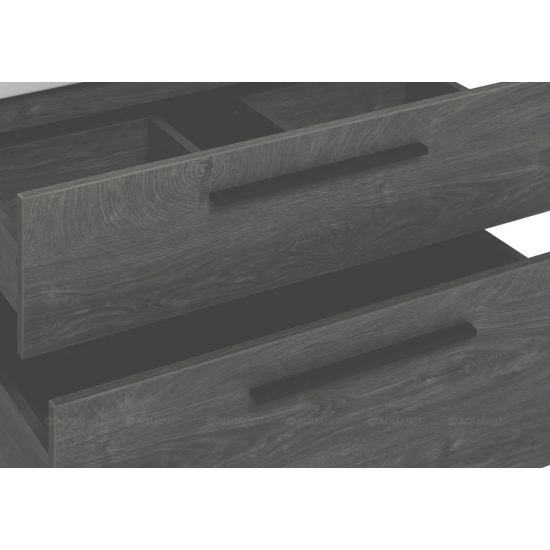 Тумба с раковиной AQUANET Nova 75 дуб рошелье 2 ящика