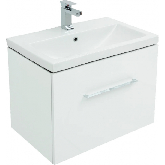 Тумба с раковиной AQUANET Порто 70 подвесная, белая 