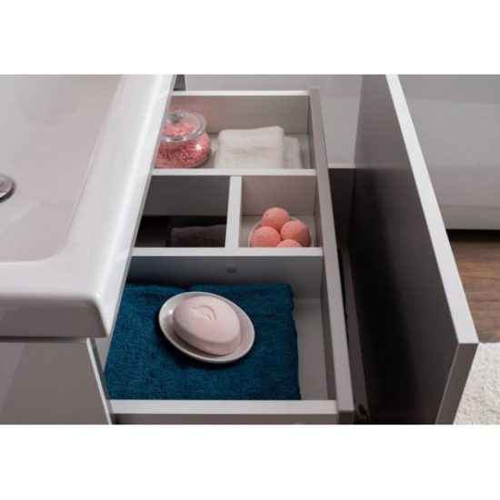 Тумба с раковиной AQUANET Порто 70 подвесная, белая 