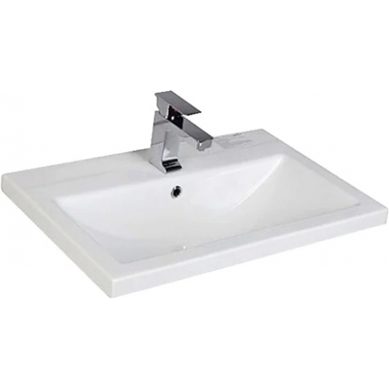 Тумба с раковиной AQUANET Порто 70 подвесная, белая 