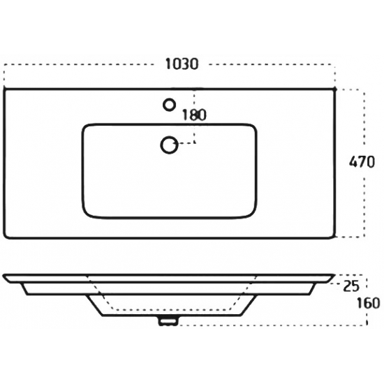 Тумба с раковиной AQUANET Селена 105 напольная белая, серебро, 2 двери