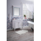 Тумба с раковиной AQUANET Селена 105 напольная белая, серебро, 2 двери