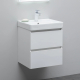 Тумба с раковиной AQUANET Вега 50 подвесная, 2 ящика