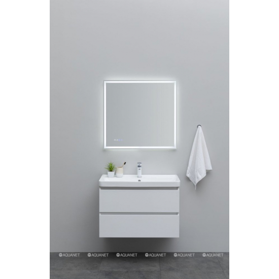 Тумба с раковиной AQUANET Вега 80 подвесная