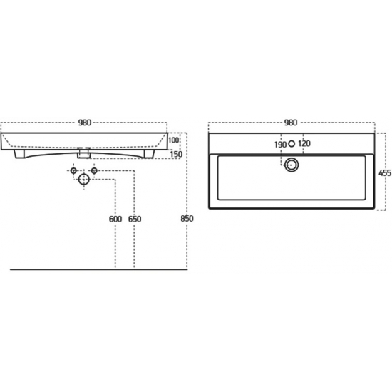 Тумба с раковиной AQUANET Йорк 100 подвесная, белая