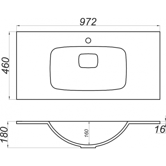 Тумба с раковиной AQWELLA 5 stars Accent 100 белая
