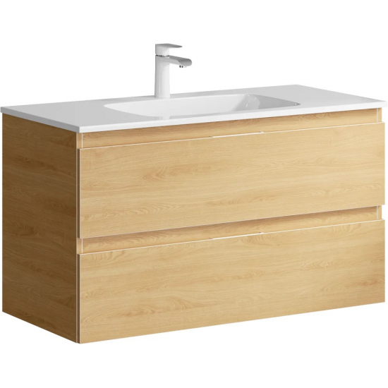 Тумба с раковиной AQWELLA 5 stars Accent 100 дуб золотой