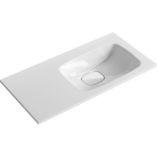 Тумба с раковиной AQWELLA 5 stars Accent 90 R правая, дуб золотой