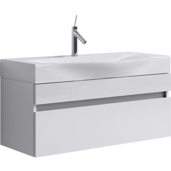 Тумба с раковиной AQWELLA 5 stars Bergamo 100 подвесная, белая