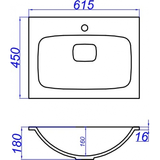 Тумба с раковиной AQWELLA 5 stars Miami 60 Дуб сонома