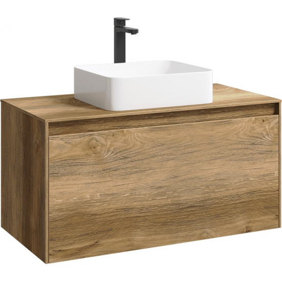 Тумба с раковиной AQWELLA 5 stars Mobi 100 дуб балтийский