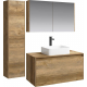 Тумба с раковиной AQWELLA 5 stars Mobi 100 дуб балтийский