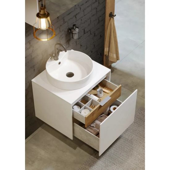 Тумба с раковиной AQWELLA 5 stars Mobi 60 белая
