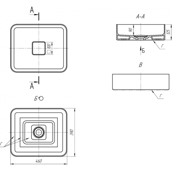 Тумба с раковиной AQWELLA 5 stars Mobi 60 белая