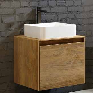 Тумба с раковиной AQWELLA 5 stars Mobi 60 дуб балтийский