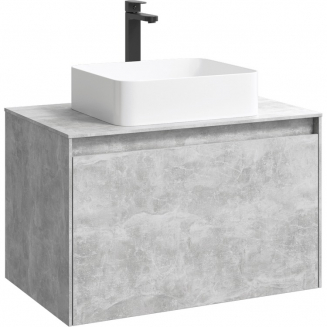 Тумба с раковиной AQWELLA 5 stars Mobi 80 бетон светлый