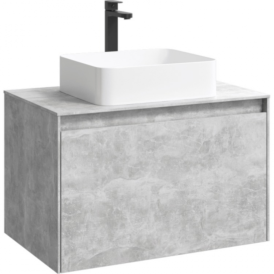 Тумба с раковиной AQWELLA 5 stars Mobi 80 бетон светлый