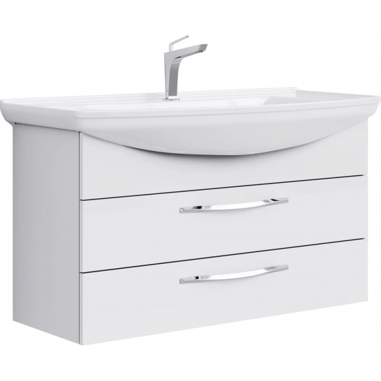 Тумба с раковиной AQWELLA  Allegro 105 подвесная, с 2 ящиками