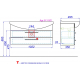 Тумба с раковиной AQWELLA  Allegro 105 подвесная, с 2 ящиками