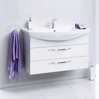 Тумба с раковиной AQWELLA  Allegro 105 подвесная, с 2 ящиками