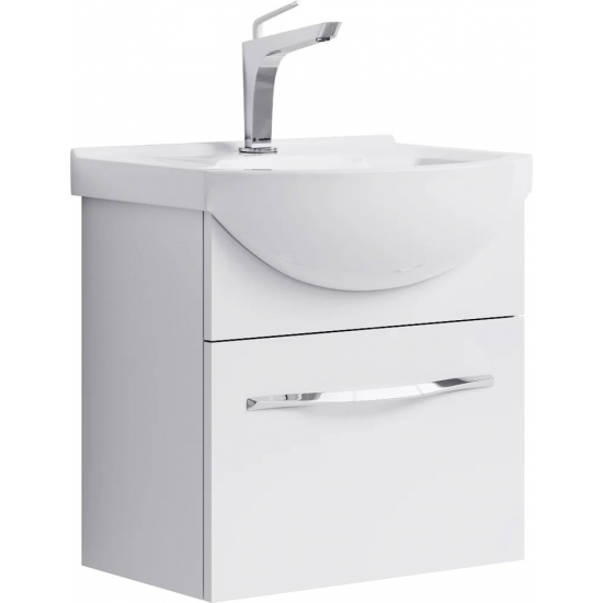 Тумба с раковиной AQWELLA  Allegro 50 подвесная, с 1 ящиком