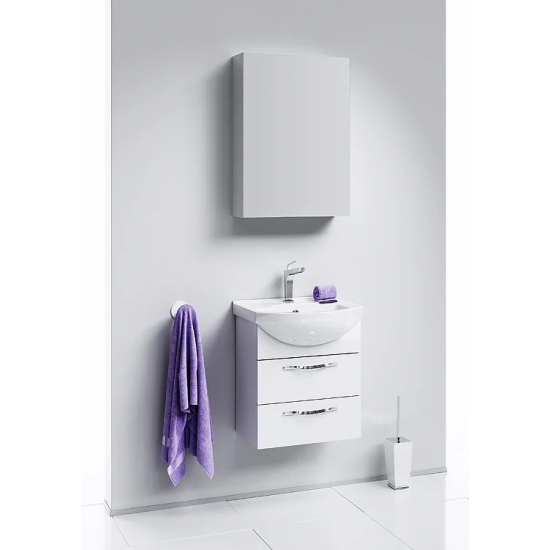 Тумба с раковиной AQWELLA  Allegro 50 подвесная, с 2 ящиками