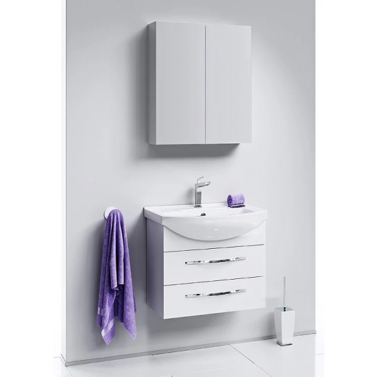 Тумба с раковиной AQWELLA  Allegro 65 подвесная, с 2 ящиками
