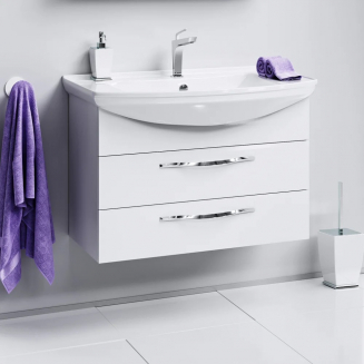 Тумба с раковиной AQWELLA  Allegro 85 подвесная, с 2 ящиками