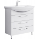 Тумба с раковиной AQWELLA  Allegro 85 с 3 ящиками