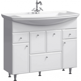 Тумба с раковиной AQWELLA Barcelona 105 с бельевой корзиной