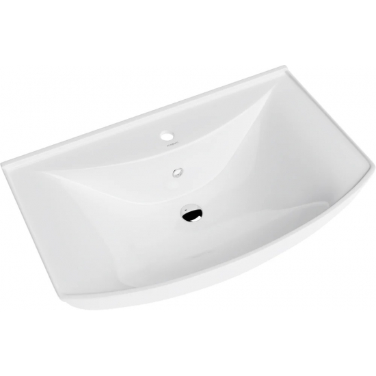 Тумба с раковиной AQWELLA Barcelona 65 с бельевой корзиной