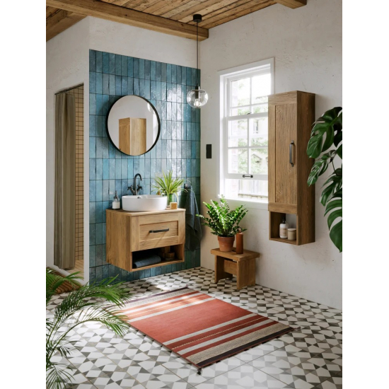 Тумба с раковиной AQWELLA Craft 60 дуб балтийский