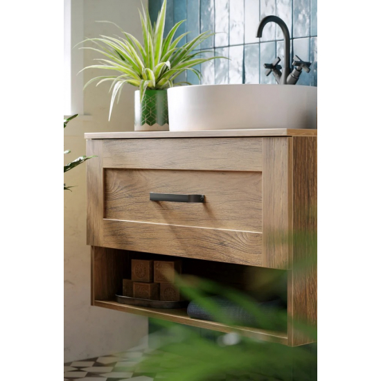 Тумба с раковиной AQWELLA Craft 80 дуб балтийский  