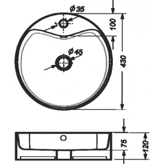 Тумба с раковиной AQWELLA Craft 80 дуб балтийский  