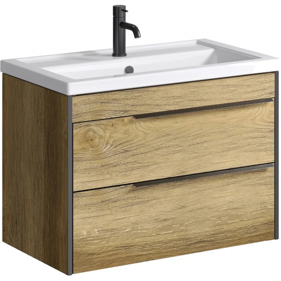 Тумба с раковиной AQWELLA Fargo 100 дуб балтийский