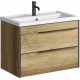 Тумба с раковиной AQWELLA Fargo 100 дуб балтийский