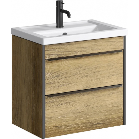 Тумба с раковиной AQWELLA Fargo 60 дуб балтийский