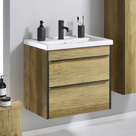 Тумба с раковиной AQWELLA Fargo 70 дуб балтийский