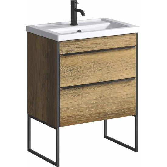 Тумба с раковиной AQWELLA Fargo 70 дуб балтийский