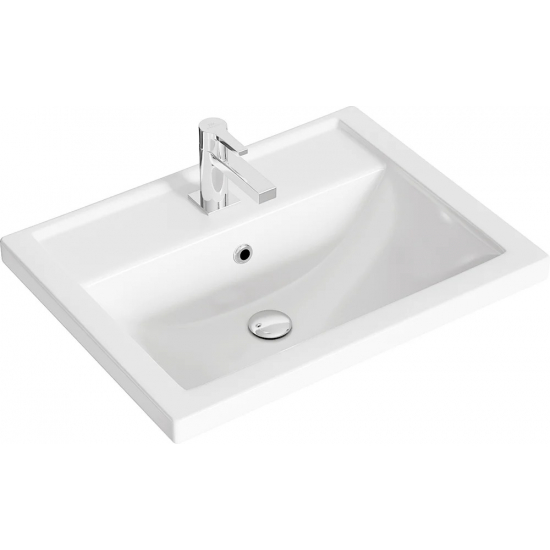 Тумба с раковиной AQWELLA Foster 60 подвесная, дуб сонома